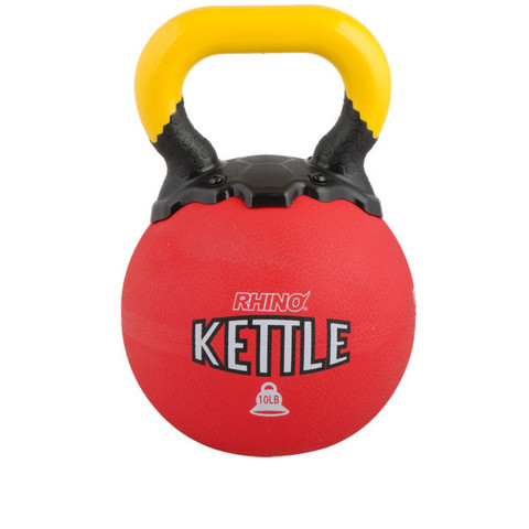 Rubber Exercise Kettle Bell 10lb RhinoÔøΩ Red