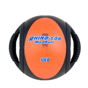Dual Handle Medicine Ball 10lb Rhino-CorÔøΩ Orange