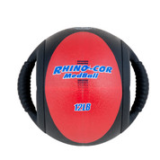 Dual Handle Medicine Ball 12lb Rhino-CorÔøΩ Red