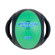 Dual Handle Medicine Ball 30lb Rhino-CorÔøΩ Green