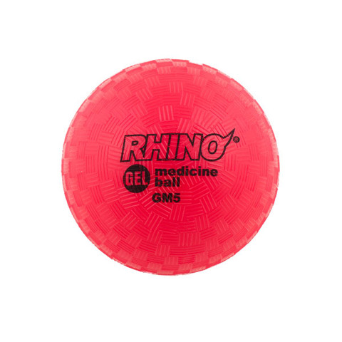 5lb Gel Filled Textured Sports Medicine Ball - Rhino