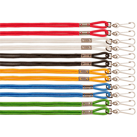 Heavy Duty Nylon Lanyard Set Assorted Colors Dozen