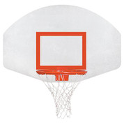 Aluminum Fan Basketball Backboard and Rim