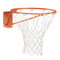 Basketball front mount rim and net .