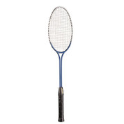Junior Tempered Steel Twin Shaft Badminton Racket with Nylon Strings