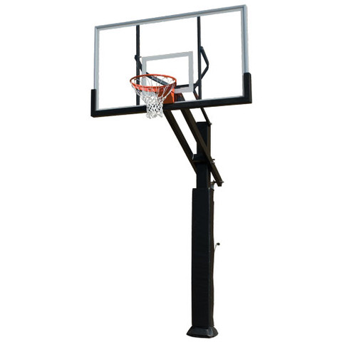 Grizzly Clear Acrylic Backboard Adjustable Height Basketball System