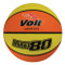 Junior Size Voit Lite 80 Orange and Yellow Rubber Basketball for Indoor or Outdoor Play