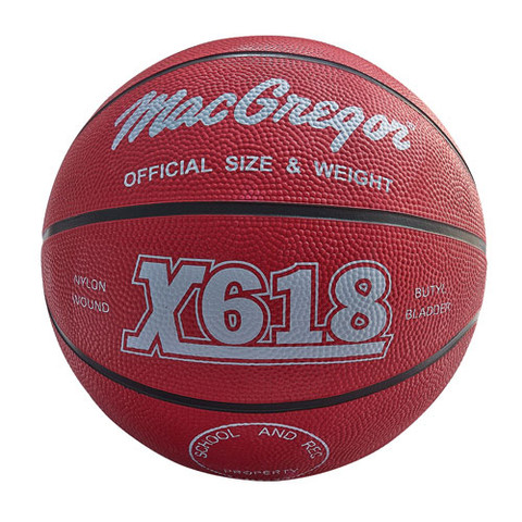 Blue MacGregor Durable Rubber Indoor and Outdoor Basketball - Men's Size