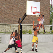 Bison Ultimate Heavy Duty Outdoor Fixed Height Basketball System