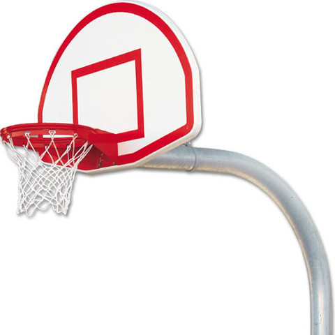 Bison Mega Duty Aluminum Fan Basketball System