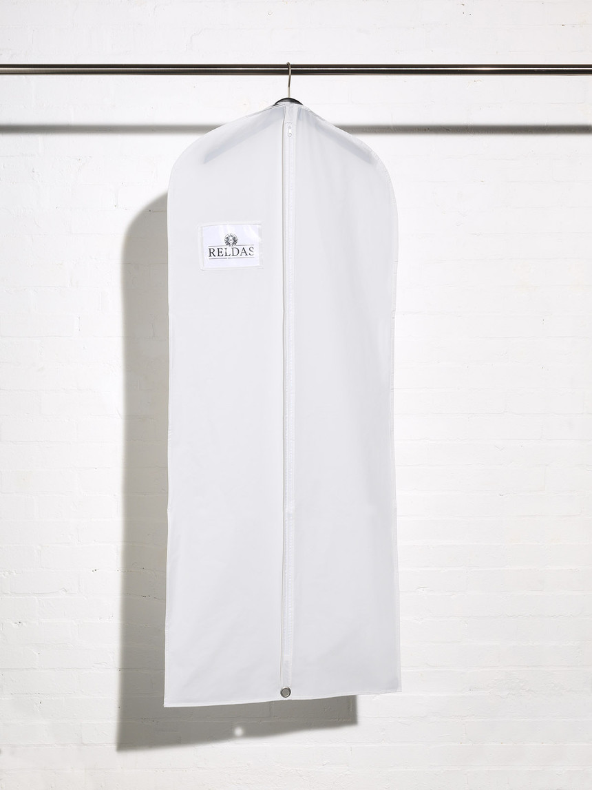 white dress bag