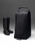 Black Boot Bag with Handle