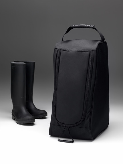 Black Boot Bag with Handle