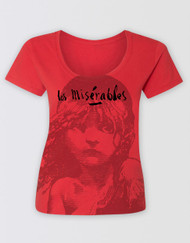 Les Miserables Red Scoop T-Shirt