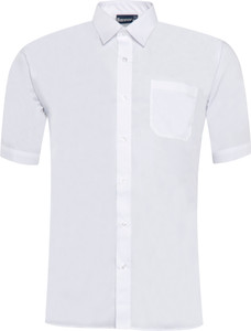 Boys Shirt Short Sleeve - White Twin Pack