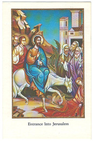 Holy Card- "Entrance Into Jerusalem" Holy Card pack