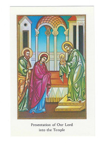 Holy Card- "Presentation of Our Lord into the Temple" Holy Card pack