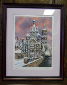 Wall Art- Russian Church in Winter (4)