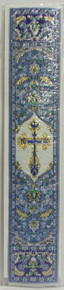 Bookmark - Cross Tapestry Blue