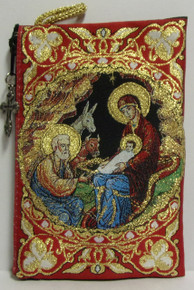 Pouch - Nativity Icon (red)