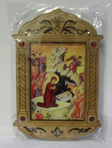 Icon- Wooden Nativity of Christ Icon