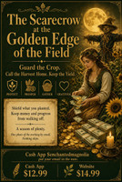 *Scarecrow at the Golden Edge of the Field Spell ~ Guard the Crop of Money You Grew ~ Call Harvest of Financial Abundance Home ~ Keep your Money from Walking Off ~ Gain Protection Prosperity and Season of Plenty
