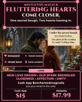 *Fluttering Hearts Mistletoe Love Spell ~ Cultivate Romance Under the Sacred Green Bough ~ Draw New Love or Deepen the Bond You Have ~ Unity ~ Tender Words ~ Emotional Closeness