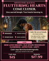 *Fluttering Hearts Mistletoe Love Spell ~ Cultivate Romance Under the Sacred Green Bough ~ Draw New Love or Deepen the Bond You Have ~ Unity ~ Tender Words ~ Emotional Closeness