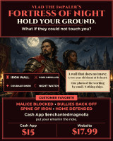 *Vlad the Impaler's Fortress of Night ~ Dark Warrior Protection Spell ~ Build Courage When You Must Stand Firm ~ Raise a Shield Against Enemies, Malice & Ill Intent ~ Hold Your Ground