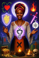Halloween Special ~ Mega Power Magick Invocation of Marie Laveau ~ Ultimate Voodoo Empowerment for Blessings in Love, Wealth, Protection, Revenge & Every Life Realm + Enchanted Veve Pendant