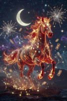 Feb. 17th Lunar New Year of the Fire Horse with the Mystical New Moon Spell ~ Soar to Success with Horse’s Blazing New Era Magick ~ Magnified Manifestation ~ Profound Prosperity + Spell Cast Fire Horse Ornament Talisman