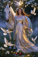* Rhiannon’s March 4 Feast of the Great Queen Spell to Awaken Your Inner Sovereignty ~ Spark Artistic Inspiration ~ Open Gentle Faery Contact ~ Send Messages Between Worlds ~ Embrace Beauty, Love & Rebirth ~ Walk with Quiet Power & Grace