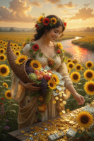 Midsummer Golden Harvest of Well Earned Returns Overflowing Abundance Money Spell ~ Career Success Financial Prosperity and Life’s Material Blessings ~ Harvest the Financial Rewards of your Past Efforts ~ Summer Solstice Magick for Wealth