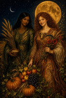 Sparkling September Lunar Dual Coven Spells ~ Clean Grain of the Virgo New Moon & Fire of the Aries Harvest Moon ~ Order of September 10 & Bold Gathering of September 26 ~ Plant What Is Worth Keeping ~ Claim What You Grew
