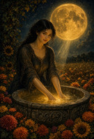 Harvest Night Full Moon Spiritual Washing ~ Cleanse, Purify, and Bring the Glow Back ~ Erase the Tired Look and Stress From Yourself ~ Revive Youthful Energy and Beauty ~ Confidence ~ Nerve ~ Step Forward Feeling Like your Best ~ Most Optimal Version