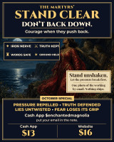 *October 19 Stand Clear When They Push Back Spell ~ Courage to Hold the Truth While Others Try to Move You ~ North American Martyrs & Moon in Aquarius ~ Stay Steady Under Pressure at Work, Home, Love & Court ~ Your Words Stay Yours