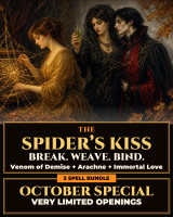 *October Special Bundle ~ The Spider's Kiss ~ 3 Spell Love Web: Venom of Demise Breakup + Arachne Mental Binding + Immortal Vampiric Binding ~ Break Them Up, Fill Their Mind, Bind Them to You
