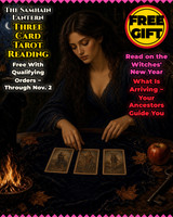 <p><strong>Add this free gift to your cart if your order qualifies (orders of $99 or more).</strong></p>
<p>This is my thank-you gift to you this Samhain. Place any order of $99 or more between Friday, October 30 and Monday, November 2 at 11:59 PM Eastern, add this listing to your cart, and I will read the Samhain Lantern for you.</p>
<p>On Samhain, October 31, the Sun is in Scorpio, the sign of death, rebirth and hidden knowledge, and the waning Moon is in Cancer, the sign of intuition. On November 1 the Moon enters Leo at 12:18 AM Eastern to join Mars and Jupiter. Mercury is retrograde in Scorpio until November 13, bringing hidden things to the surface, and Venus is retrograde in Libra. With the veil this thin, the cards speak clearly.</p>
<p>Samhain is the Witches' New Year, the night when the old year is carried away and the new one walks in carrying a lantern. I created this three card spread to show you what is leaving, what is coming, and what your ancestors want you to know.</p>
<p><strong>The Samhain Lantern Spread</strong></p>
<ul>
<li><strong>1. The Ember</strong> ~ What the veil takes away. The worry, habit or chapter the old year is carrying off with it, so you can stop holding it.</li>
<li><strong>2. The Lantern</strong> ~ What is arriving. The person, opportunity or blessing walking toward you in the new year, and how to recognize it.</li>
<li><strong>3. The Ancestor's Hand</strong> ~ Your ancestors' guidance. The advice your beloved dead are offering you right now, and where they want you to step next.</li>
</ul>
<p><strong>Very effective for:</strong></p>
<ul>
<li>Starting the new year with clear direction</li>
<li>Questions about love, money, work or family</li>
<li>Letting go of something that has run its course</li>
<li>Feeling close to loved ones who have passed</li>
<li>Getting a gentle look at what is coming</li>
<li>Anyone who has never had a reading before</li>
</ul>
<p><strong>What You Receive</strong></p>
<p>I lay three cards for you in the Samhain Lantern Spread and read each one in its position. Your reading is written up and sent to you with a photo of your spread. Delivered by email.</p>
<p><strong>Needed:</strong></p>
<ul>
<li>Your name</li>
<li>Your birth date</li>
<li>An optional focus or question</li>
</ul>
<p>Free with any order of $99 or more placed October 30 through November 2, ending 11:59 PM Eastern. Add this listing to your cart to claim it. One per order. Readings are for insight and reflection, and nothing is guaranteed.</p>