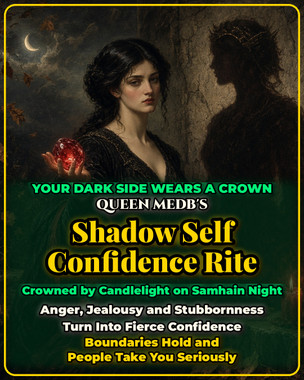 <p>On Samhain night, Saturday, October 31, the Sun burns in Scorpio, the sign that rules the shadow, and the waning Moon in Cancer brings up every buried feeling before going void of course at 5:59 PM Eastern. Mercury is retrograde in Scorpio until November 13 and Venus is retrograde in Libra, turning you back to face the parts of yourself you were taught to hide. The veil is at its thinnest.</p>
<p>Queen Medb of Connacht was proud, jealous and stubborn, and she ruled. She never hid her dark side. She used it. Samhain was her festival. This rite turns your shadow into the same kind of crown.</p>
<p><strong>Very effective for:</strong></p>
<ul>
<li>Anger you swallow until it explodes</li>
<li>Jealousy you are ashamed of</li>
<li>Being called too much or too stubborn</li>
<li>Saying yes and resenting it</li>
<li>People walking over you</li>
<li>Fear of being seen as mean</li>
<li>Shrinking in meetings</li>
<li>Letting others take credit</li>
<li>Feeling rage at being ignored</li>
<li>Wanting to speak up and freezing</li>
<li>Knowing your worth but not acting like it</li>
</ul>
<p><strong>Needed:</strong></p>
<ul>
<li>Your full name, birth date and photo if available</li>
<li>The parts of your dark side you want turned into strength</li>
</ul>
<p><strong>Items Used in Your Casting:</strong></p>
<ul>
<li><strong>White tealight candle</strong> ~ I light it so your shadow is seen in full instead of hidden</li>
<li><strong>Red garnet pebbles</strong> ~ I add them for root courage and the fire of your own life force</li>
<li><strong>Sunstone</strong> ~ I set it down so you walk into every room and own it</li>
<li><strong>Grains of paradise</strong> ~ I add them for bold words and courage in front of anyone</li>
<li><strong>Wormwood</strong> ~ I use this bitter herb to turn old anger into fierce protection</li>
<li><strong>Scorpion specimen</strong> ~ I place it so you sense trouble coming and are never caught off guard</li>
<li><strong>Crown charm</strong> ~ I lay it in to crown your shadow so it rules instead of hurts</li>
</ul>
<p>Your spell photo is emailed to you once your casting is complete.</p>
<p></p>
<p>Order by Saturday, October 31 at 6:00 PM Eastern.</p>