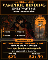 *October Special ~ Immortal Love Vampiric Binding Love Spell ~ Make Them Desire, Need & Only Want You ~ Amplify Your Sexual Appeal ~ Rekindle Passion ~ Overpower Rivals ~ Bound to You Eternally