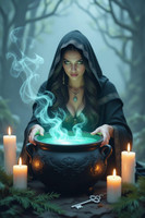 Hecate’s Sacred Cauldron spell Bubbling Energy Magick to Stir up Change and Make Desires into Reality ~ Wish Fulfillment ~ Seek this Spell When at a Crossroads/Feeling Stuck/Ready for Empowerment Transformation