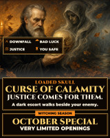 *October Special ~ Loaded Skull Curse of Calamity ~ Vision Alliance of Destruction ~ A Dark Escort Spirit Brings Misfortune & Downfall to the Enemy Who Wronged You ~ Justice for Slander & Betrayal