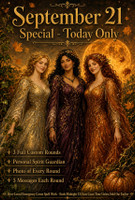 TODAY ONLY Sept. 21 – 3 Rounds Classic Emergency Coven Custom Spell Work for ANY Urgent Need + Spirit Guardian + Photo Each Round – Customer Top Favorite – Special One-Day Price Ends Tonight!