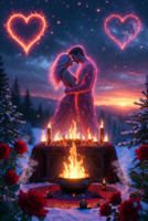 Dec. 21 Yule Flames of Desire ~ Winter Solstice Ignition Spell for Smoldering Attraction and Seduction ~ Spark Irresistible Craving and Wild Passion ~ Make Them Obsess Over You