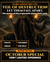 *October Special ~ Dark Moon Hecate Veil of Destruction ~ Break Up a Relationship or Curse an Enemy ~ Turn Love to Dread ~ Fights, Coldness & a Final Parting ~ Queen of the Crossroads