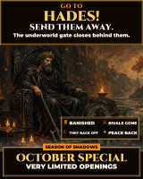 *October Special ~ Go to Hades! Aggressive Greek Banishment ~ Cast Away an Enemy or Rival ~ Force the Disruptive Person Gone ~ Bullies, Stalkers, Exes & Jealous Coworkers ~ Underworld Protection