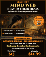 *October Special ~ Arachne Mental Binding Spell ~ Weave Yourself Into Your Beloved's Thoughts & Dreams ~ Captivate & Direct Their Mind ~ Keep You First in Their Heart ~ Spider Weaver's Web