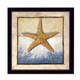 ED299-712 BLK "Starfish" is a 14"x14" print framed in a 712 Black frame.  This artwork features a beautiful painting of a starfish and a mapped decorative background in beautiful subtle colors by artist Ed Wargo.  The print has an archival, protective, textured finish so no glass is needed, and is ready to hang. Made in the USA by skilled American workers. Thank you for your support.