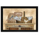 LS1543-276 BLK "Family Still life" is a 20"x14"print framed in a 276 Black frame.  This artwork by artist Linda Spivey. features a rustic pie safe with a top shelf full of beautiful primitive style keepsakes including a pie bird, woven basket, crock, rosehip berries, blue gingham napkin and sign that says “Family No 1”.  The print has an archival, protective, textured finish so no glass is needed, and is ready to hang. Made in the USA by skilled American workers. Thank you for your support.