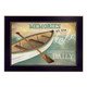 MA1005-712BLK “Memories at the Lake” is a 18”x12” art print framed in 712 Black of the art of American artist, Marla Rae. It shows a decorative artwork of a row boat with a paddle in a lake and the script “Memories at the lake gathered here Daily”. The print has an archival, protective, textured finish so no glass is needed, and is ready to hang. Made in the USA by skilled American workers.